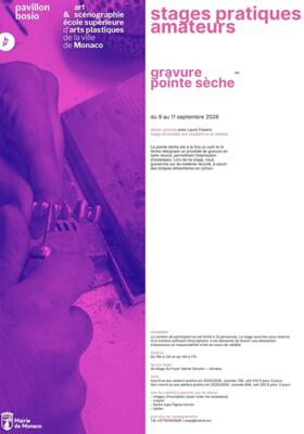 Stages pratiques amateurs - Gravure pointe sèche